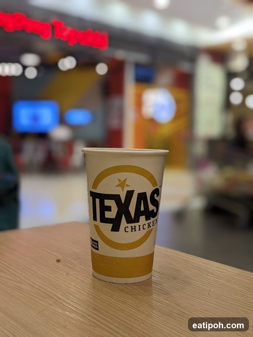 Texas Chicken Cup on Table