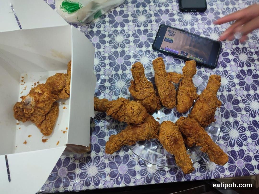 Fried Chicken Meal Setup