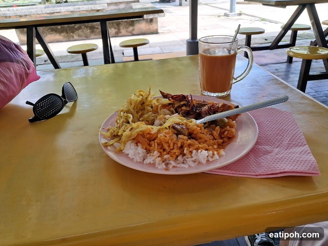 Dining Table with Food and Beverage