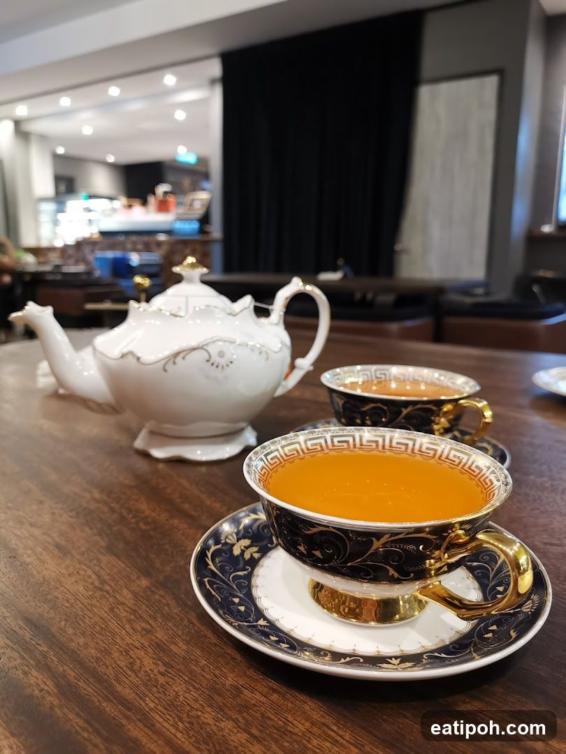 Tea Set on Wooden Table