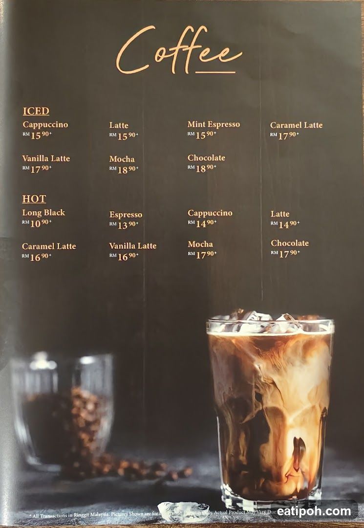 Coffee Menu