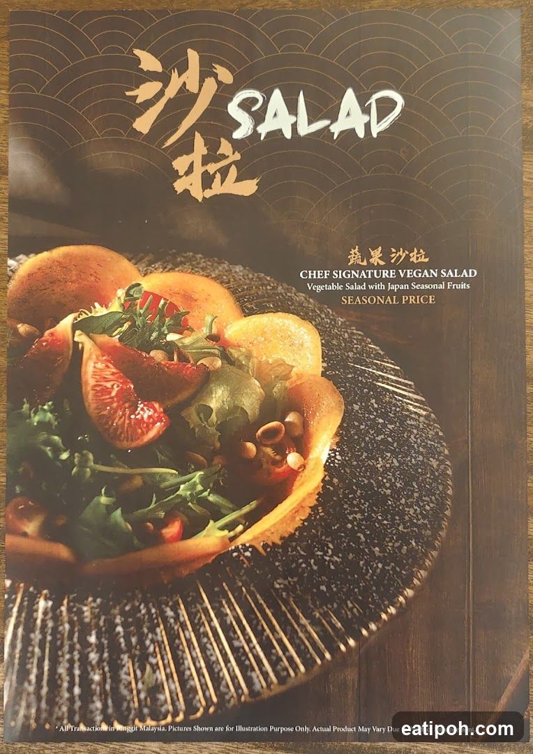 Chef Signature Vegan Salad Menu Item