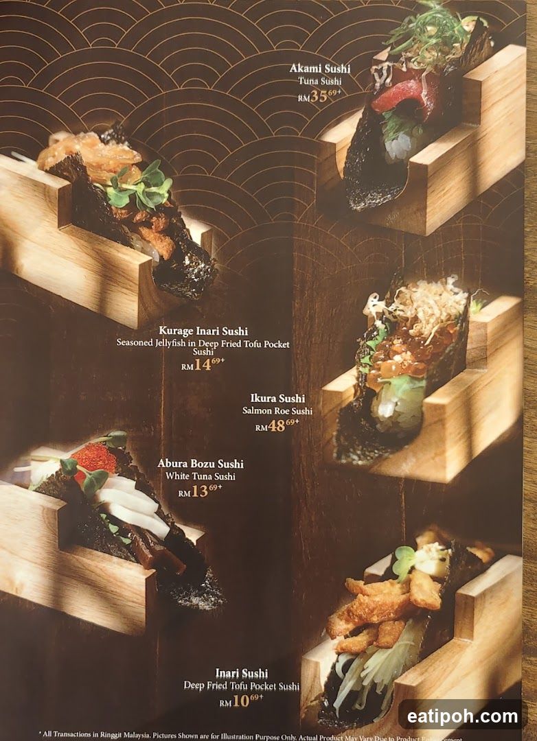 Sushi Menu