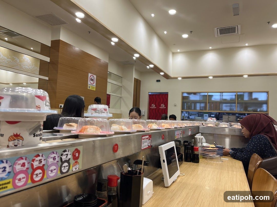 Sushi restaurant interior