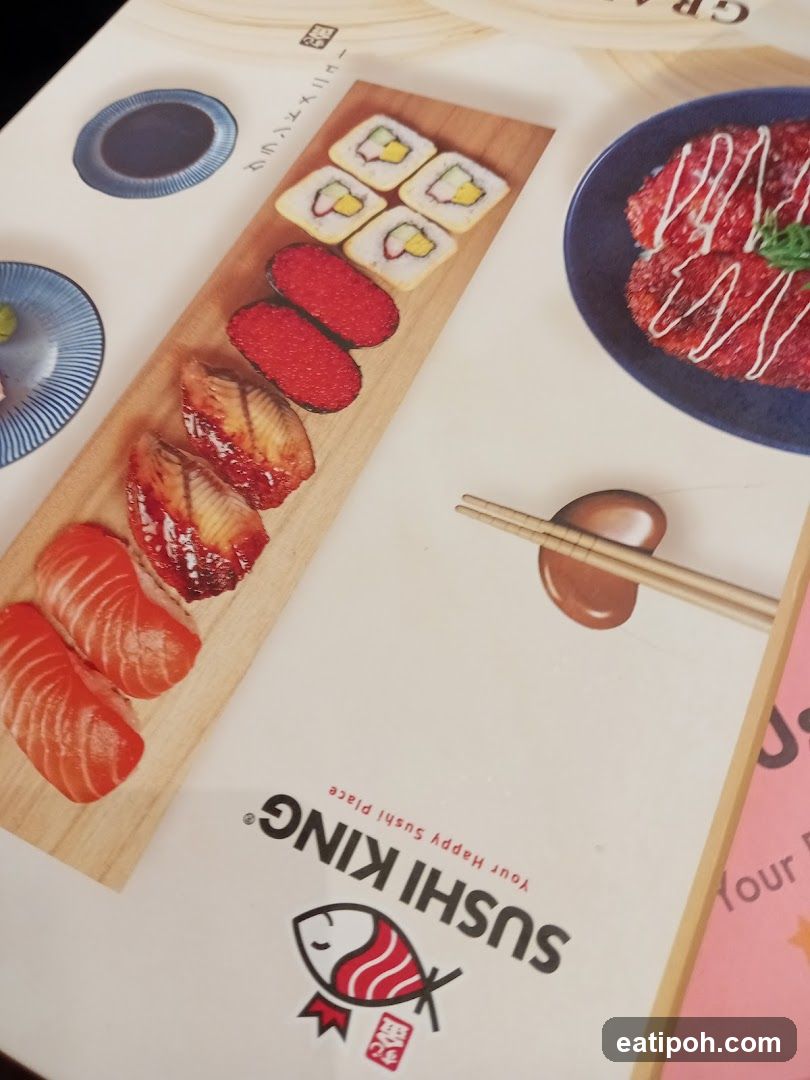 Sushi King Menu Page