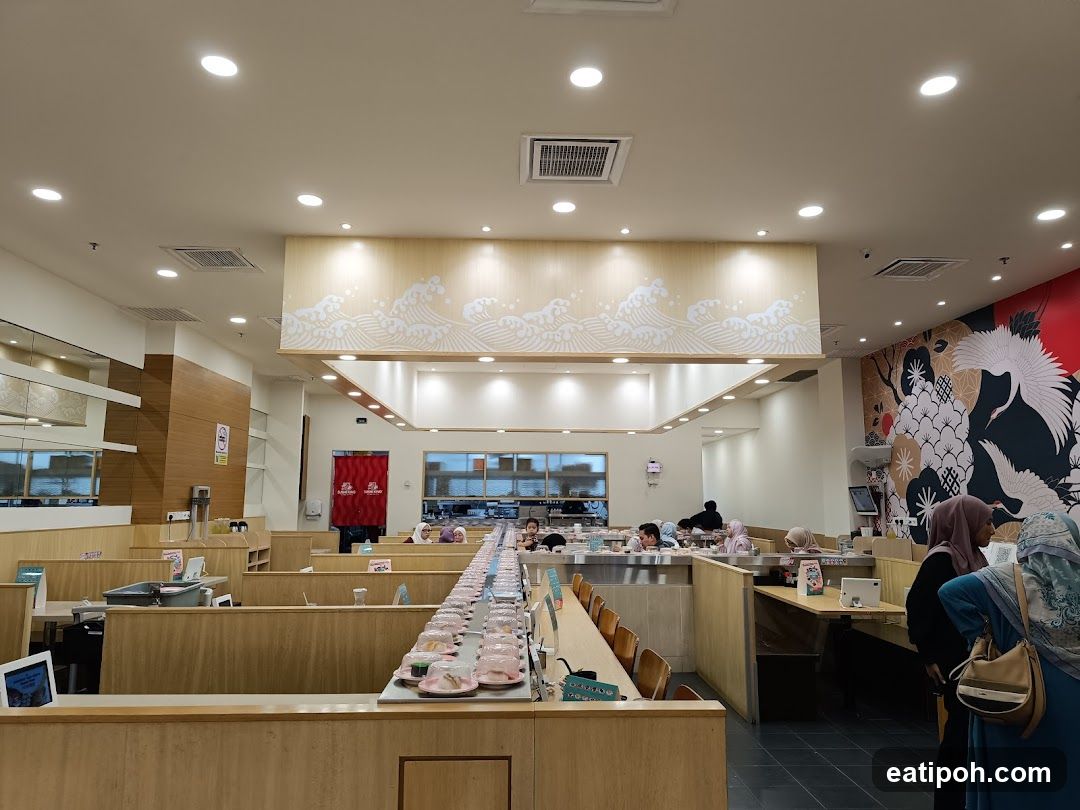 Sushi restaurant interior