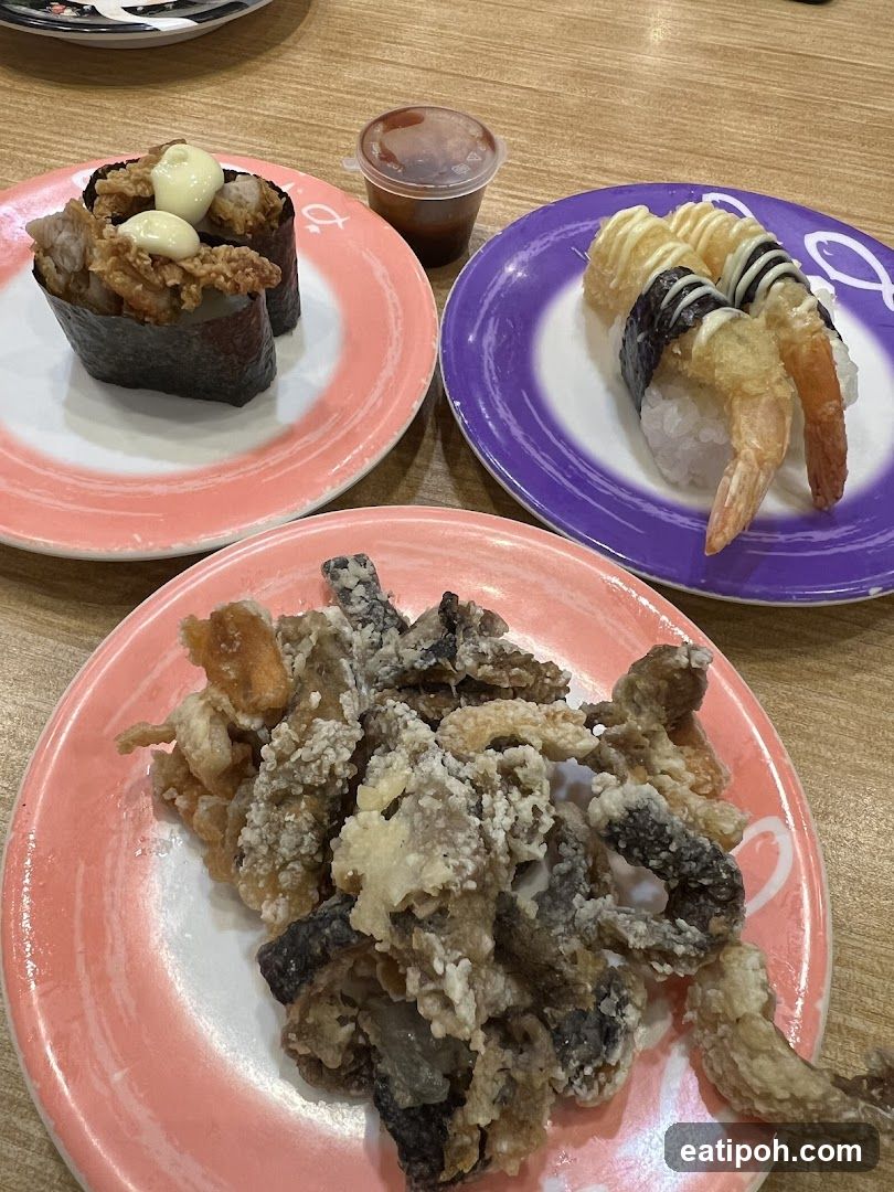 Sushi Plates on Table