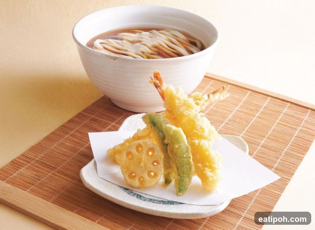 Udon Noodles with Tempura