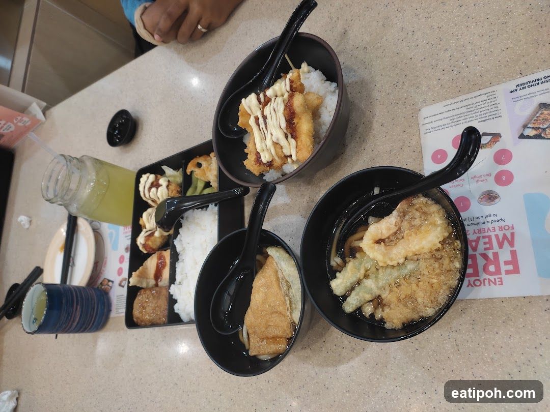 Dining Table with Japanese Cuisine