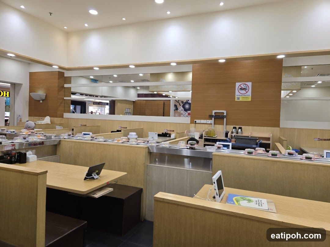 Sushi restaurant interior