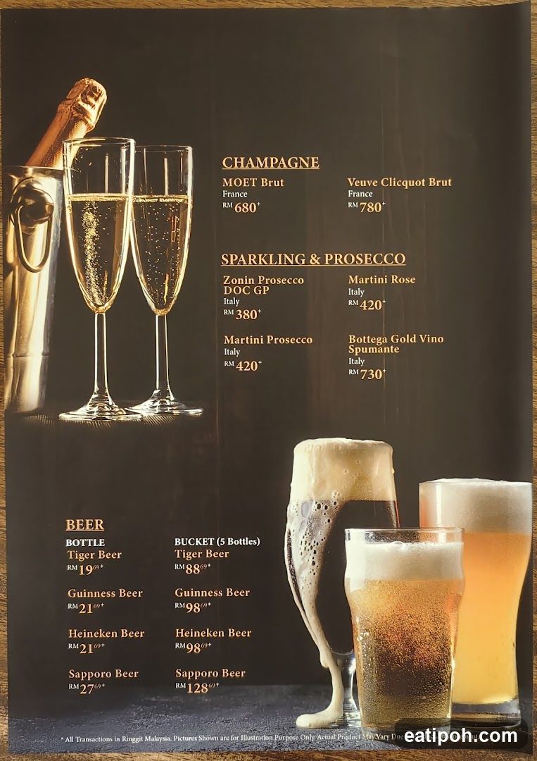 Alcohol Menu