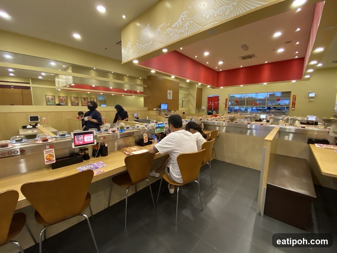 Sushi restaurant interior