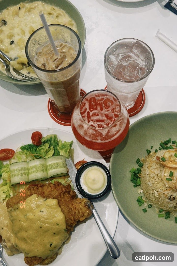 Tabletop Food and Drink Spread
