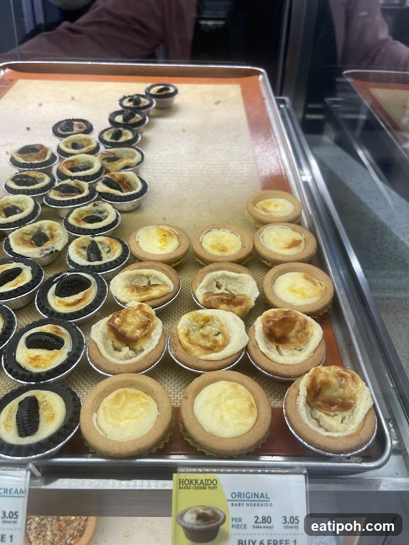 Baked Cheese Tarts Display