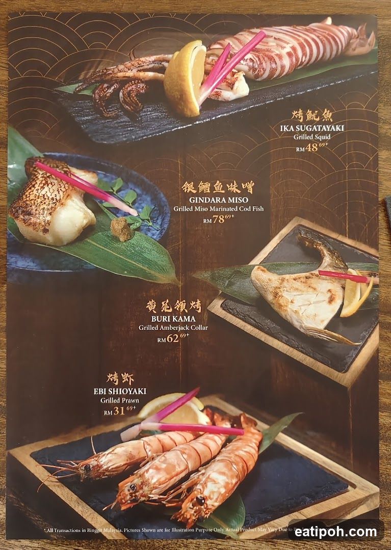 Grilled Seafood Menu