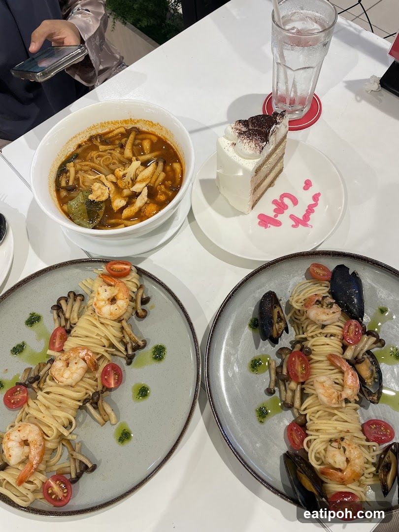 Table with Food Items