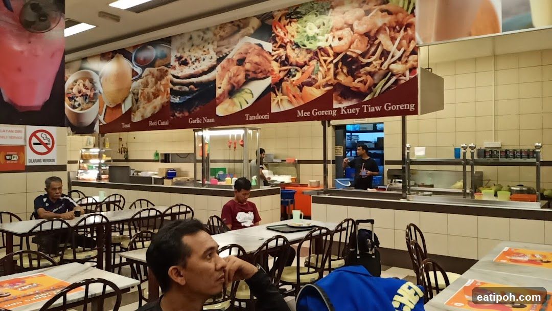 Interior of a food court