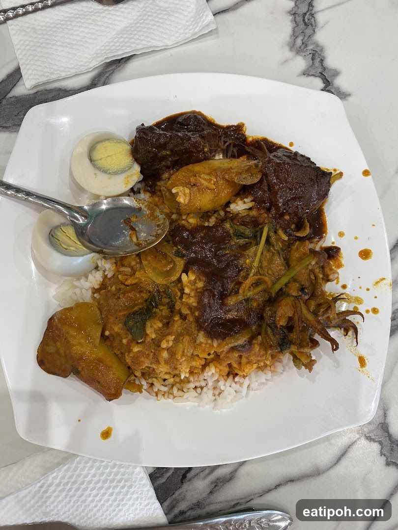 Food Plate on Marble Surface