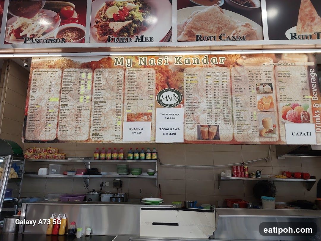 My Nasi Kandar Menu Board
