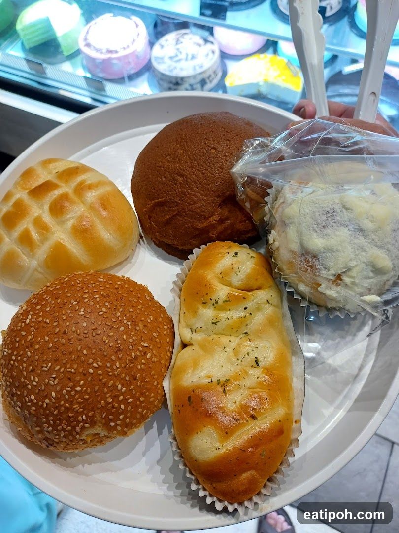 Bread Selection in Bakery