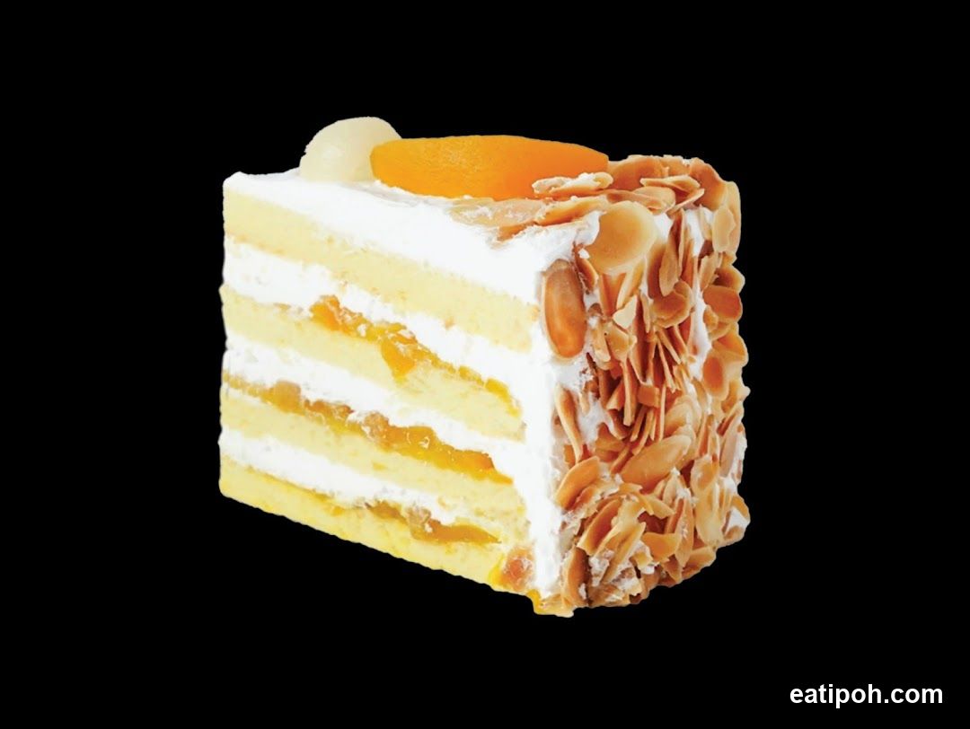 Almond Layer Cake Slice