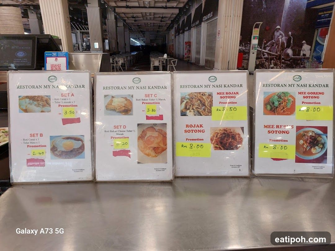 Restaurant Menu Boards at Counter