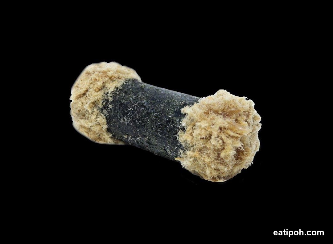 Bone-like object with textured ends