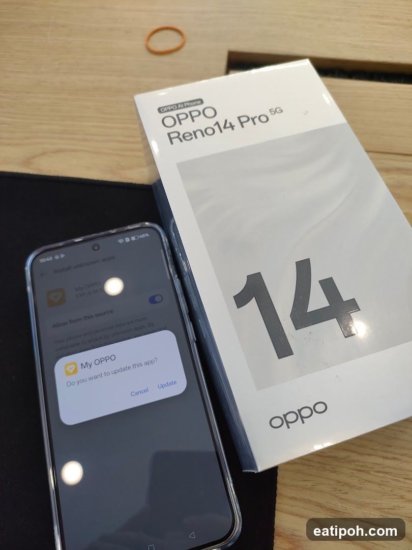 OPPO Reno14 Pro 5G Box and Phone