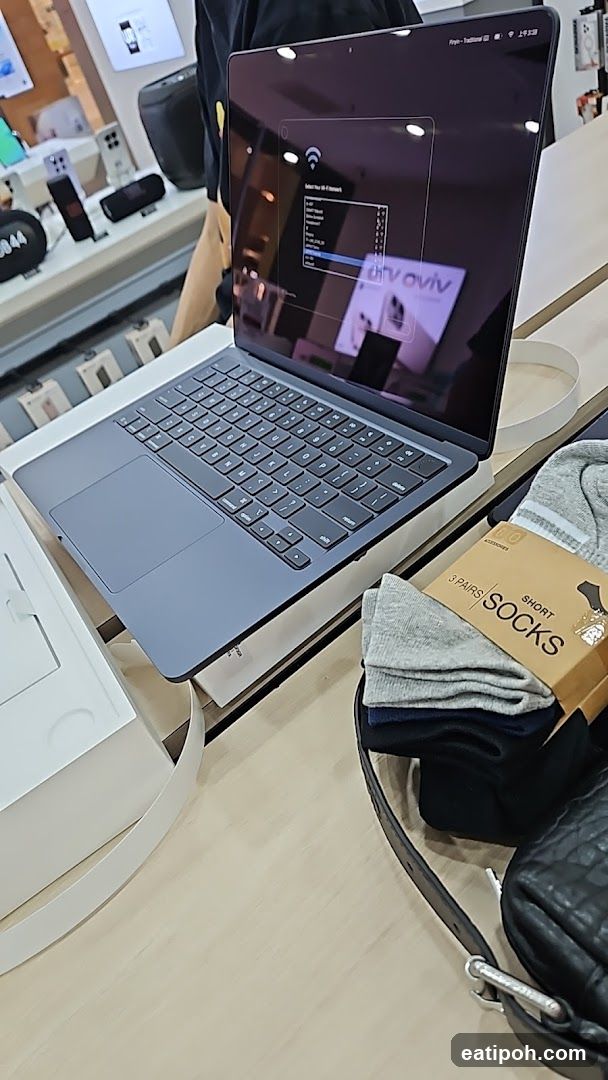 Laptop Display in Store