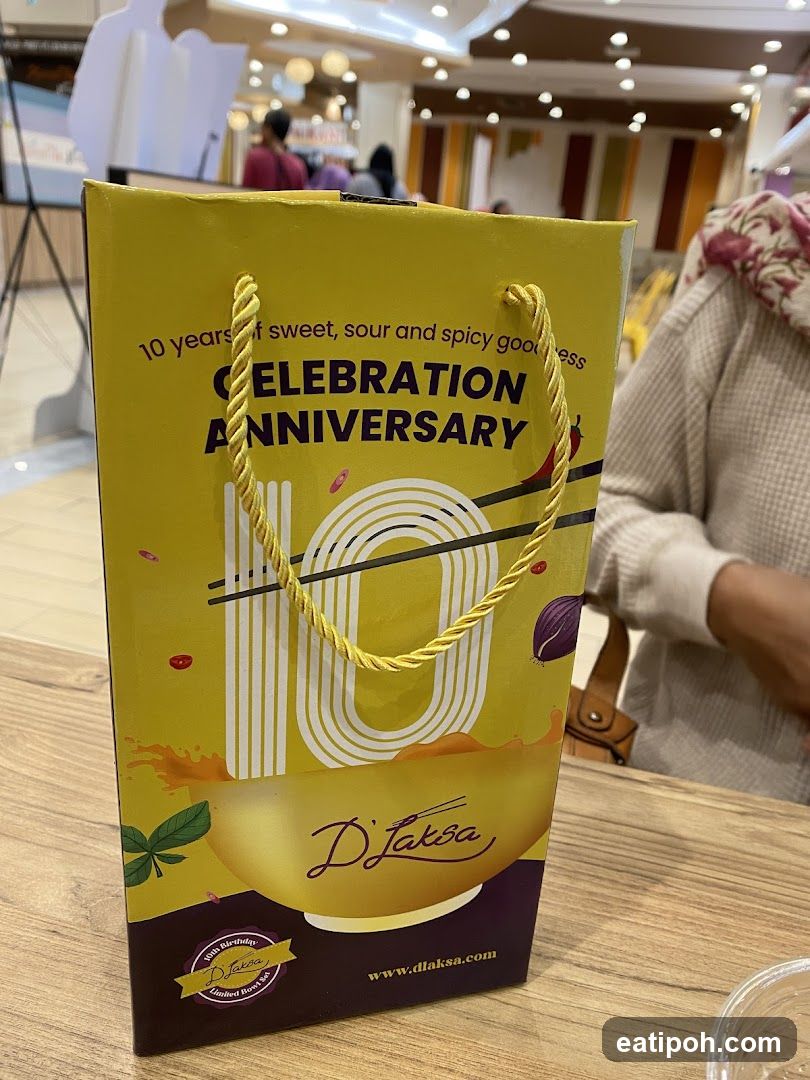 D'Laksa 10th Anniversary Gift Bag