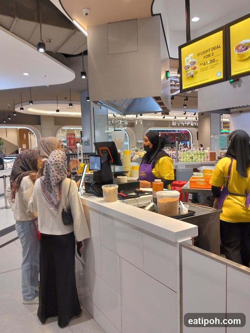 Food court counter