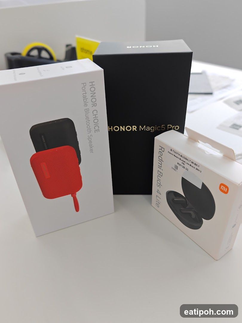 Product Boxes on Display