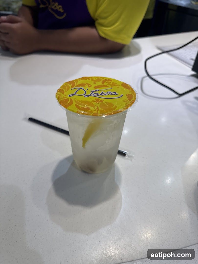 D'Jaxa drink on table
