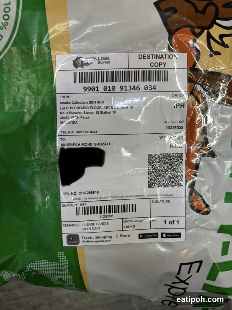 City-Link Express Shipment Label