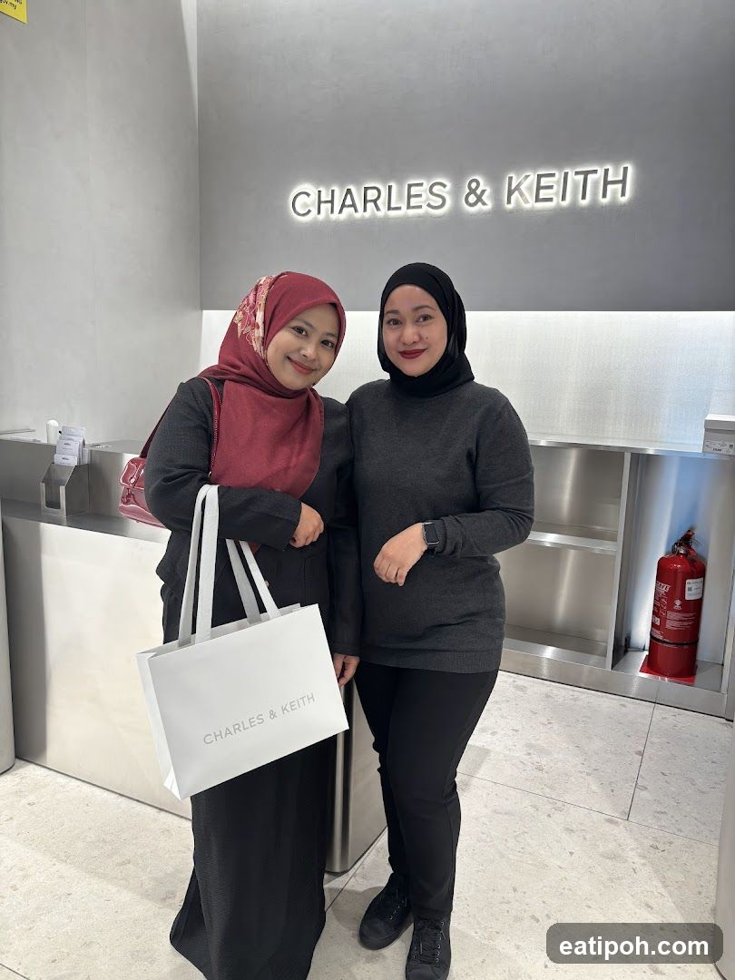 Two women at Charles & Keith store