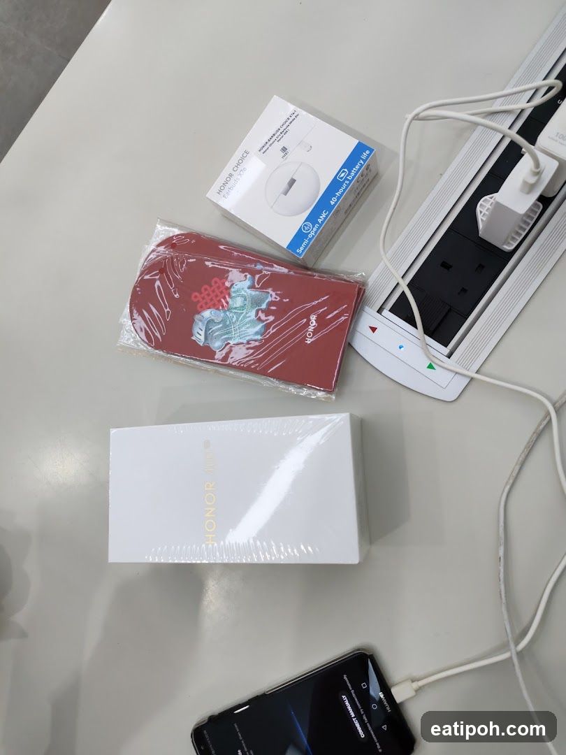 Tabletop with Electronics and Accessories