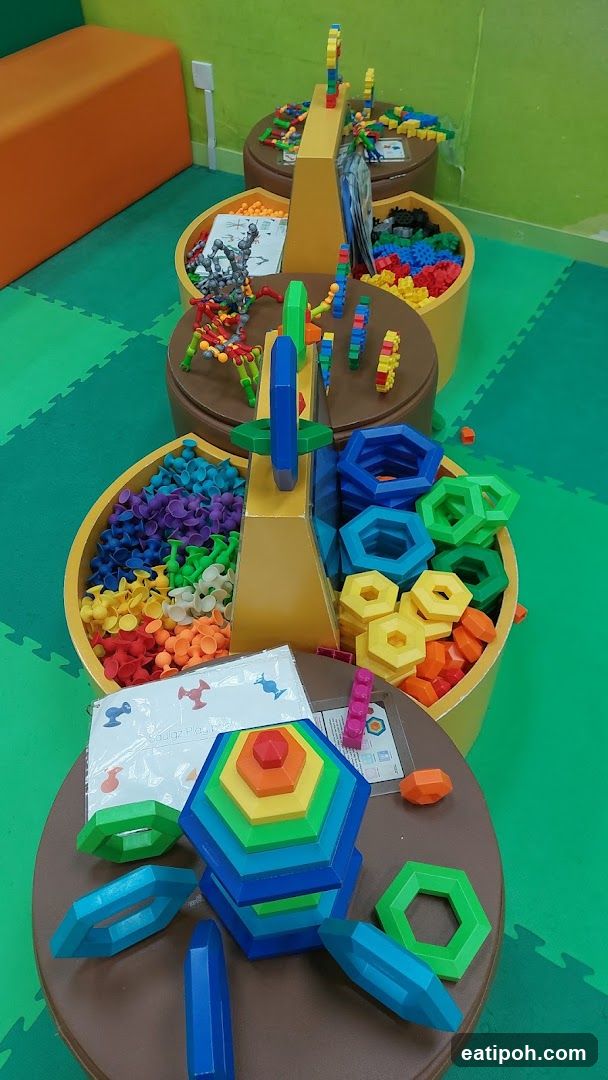 Children's Play Area with Building Blocks