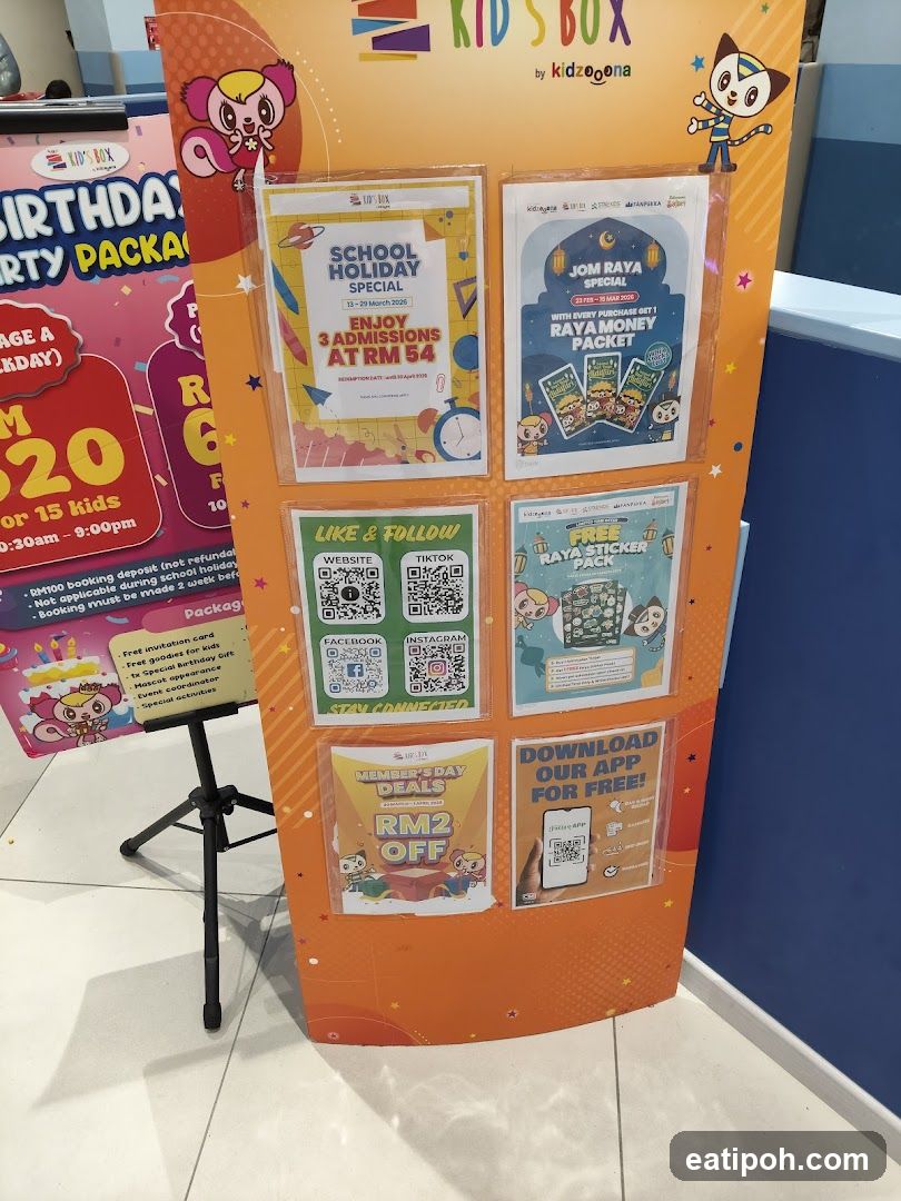 Kids Box promotional display