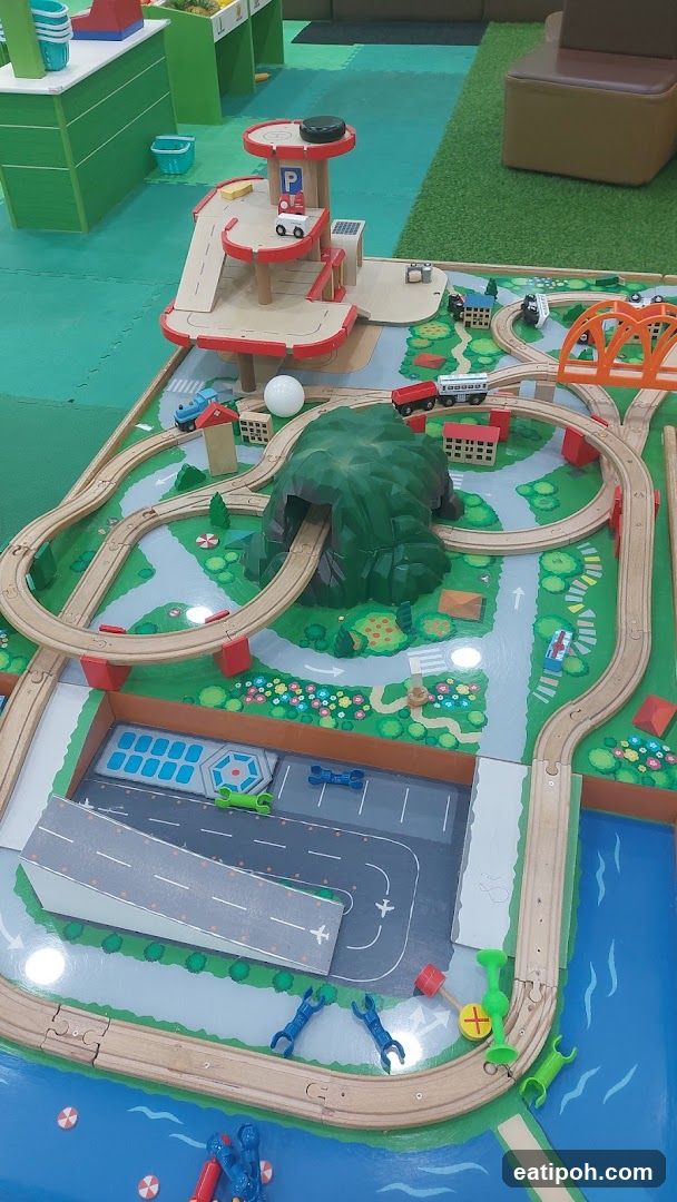 Toy Train Set Display