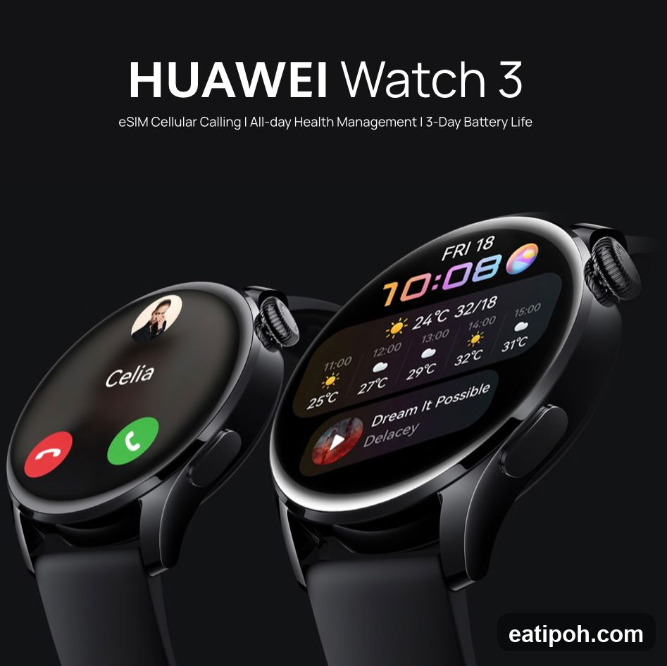 Huawei Watch 3 advertisement