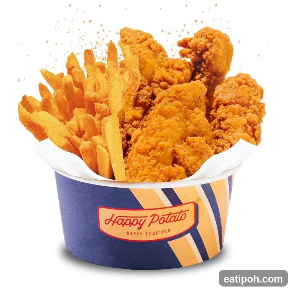 Fried Chicken and Fries Bucket