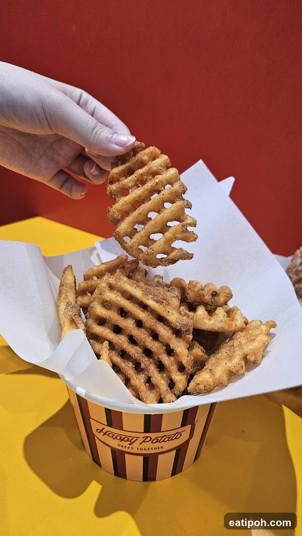 Happy Potato Waffle Fries