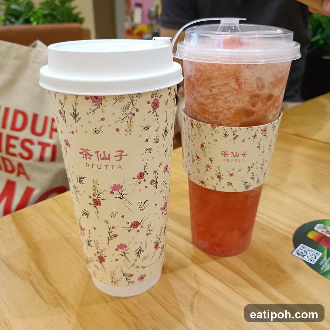 Tea beverages at Beutea