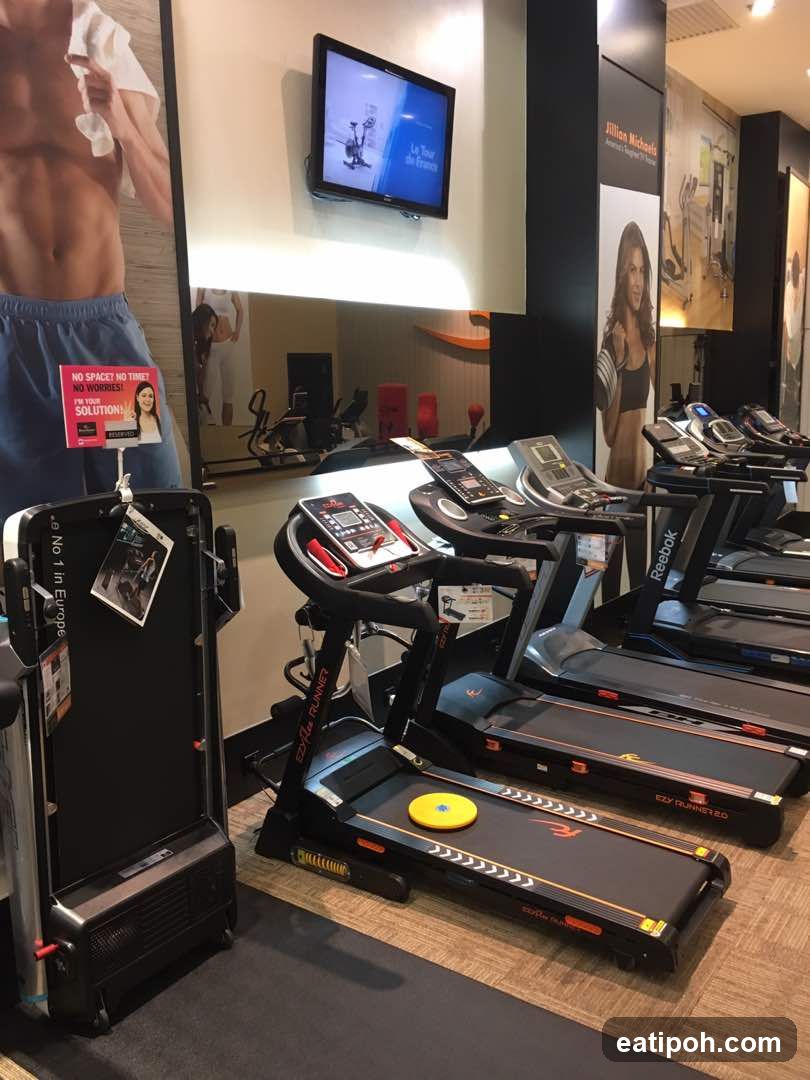 Gym Equipment Store Interior