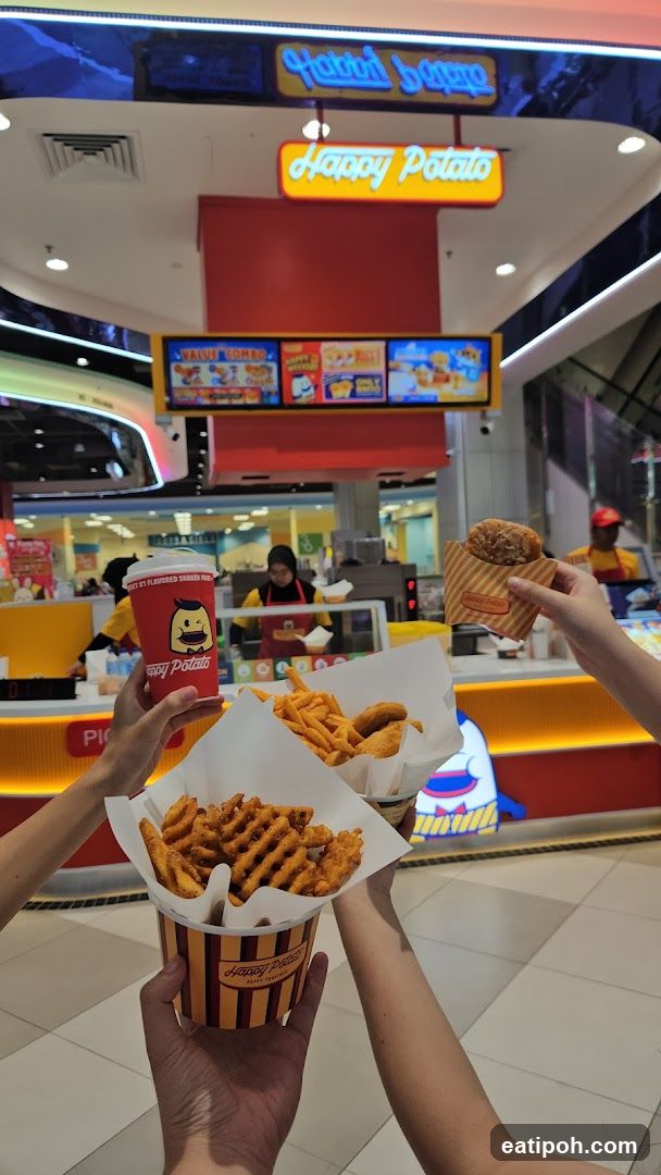 Happy Potato food stall interior