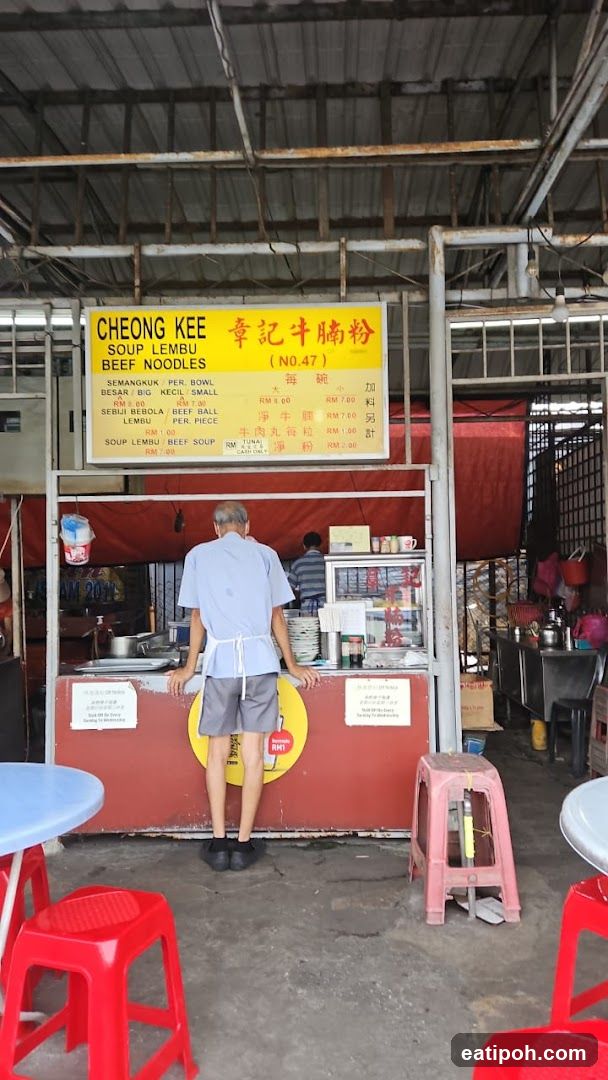 Cheong Kee Beef Noodles stall