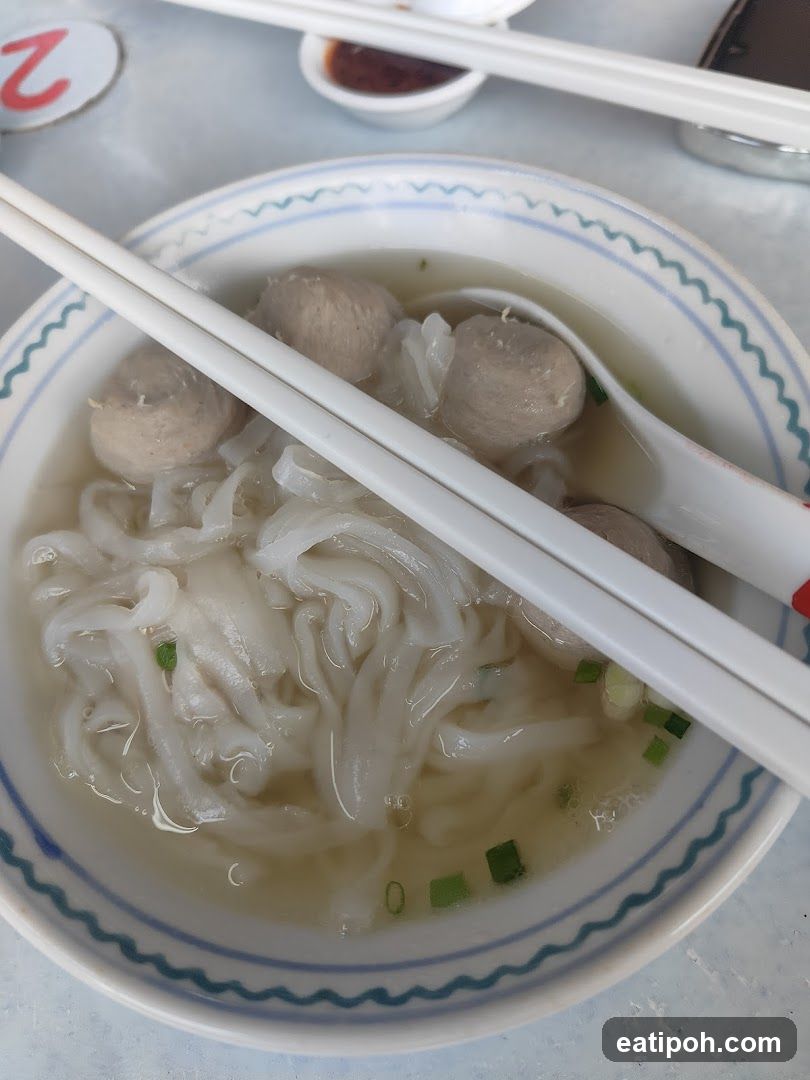 Noodle Soup with Meatballs