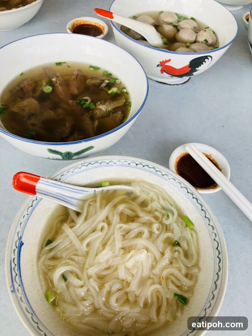 Table with bowls of food