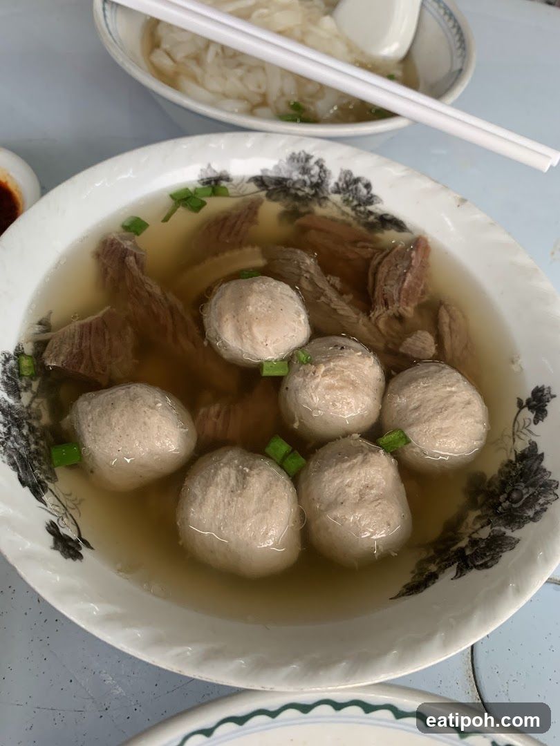 Bowl of Meatballs and Soup