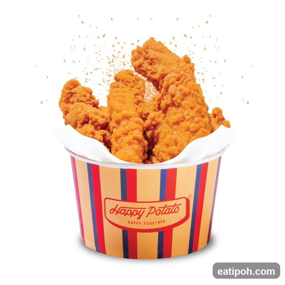 Fried Chicken Strips in a Bucket